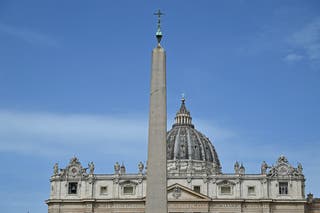 Pope Francis death latest: Tributes pour in after Vatican announces death of head of Catholic church 2 The bell tolls for the dead at St Peter's square on Monday.